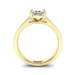Emerald Cut Channel-Set Diamond Engagement Ring (0.72 CTW) Side View