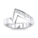 Asymmetrical Channel-Set Crystal Ring (0 CTW) Top Dynamic View
