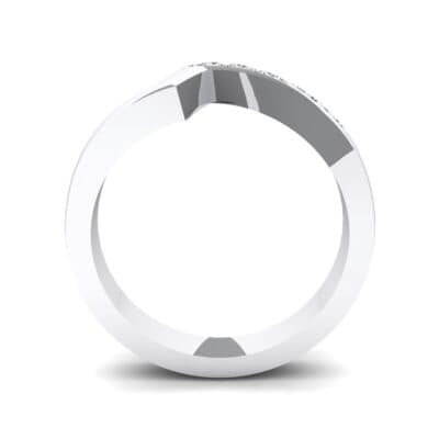 Asymmetrical Channel-Set Crystal Ring (0 CTW) Side View