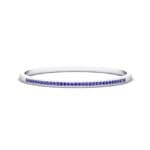 Pave Row Blue Sapphire Bangle (0.66 CTW) Perspective View