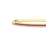 Pave Row Ruby Bangle (0.66 CTW) Top Dynamic View