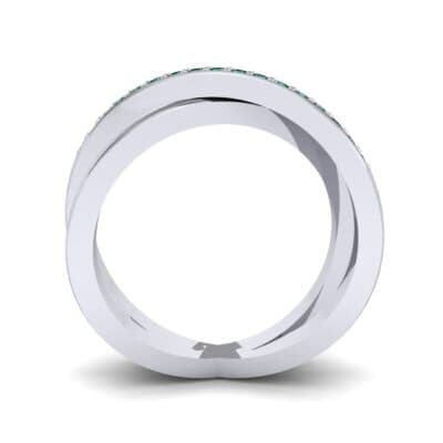 Crisscross Emerald Ring (0.26 CTW) Side View