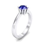 Six-Prong Blue Sapphire Engagement Ring (0.93 CTW) Perspective View