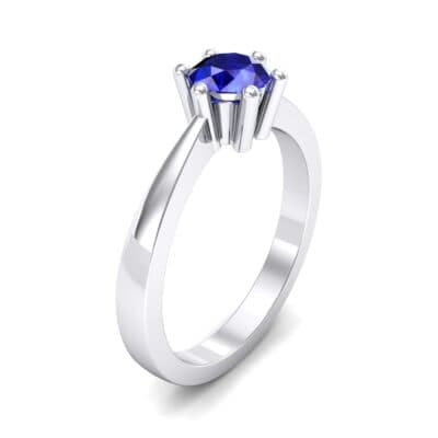 Six-Prong Blue Sapphire Engagement Ring (0.93 CTW) Perspective View