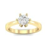 Six-Prong Diamond Engagement Ring (0.93 CTW) Top Dynamic View