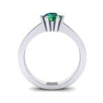 Six-Prong Emerald Engagement Ring (0.93 CTW) Side View