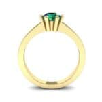 Six-Prong Emerald Engagement Ring (0.93 CTW) Side View