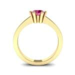 Six-Prong Ruby Engagement Ring (0.93 CTW) Side View