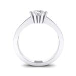Six-Prong Crystal Engagement Ring (0.93 CTW) Side View
