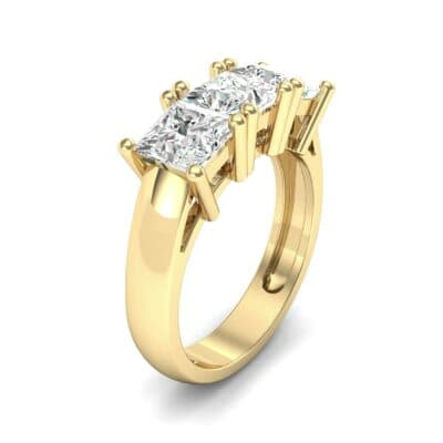 Princess-Cut Triplet Diamond Engagement Ring (2.25 CTW) Perspective View
