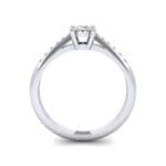 Petite Illusion-Set Diamond Engagement Ring (0.26 CTW) Side View