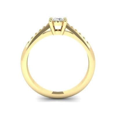 Petite Illusion-Set Diamond Engagement Ring (0.26 CTW) Side View