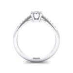 Petite Illusion-Set Crystal Engagement Ring (0.26 CTW) Side View