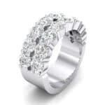 Two-Row Shared Prong Diamond Ring (4 CTW) Perspective View