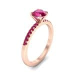 Channel-Set Ruby Ring (0.3 CTW) Perspective View