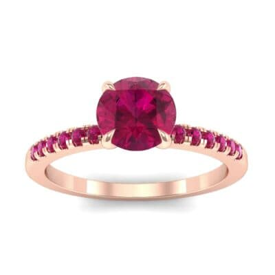 Channel-Set Ruby Ring (0.3 CTW) Top Dynamic View