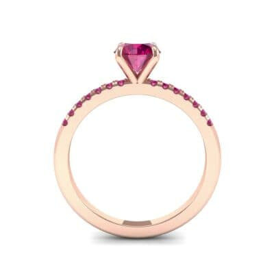 Channel-Set Ruby Ring (0.3 CTW) Side View