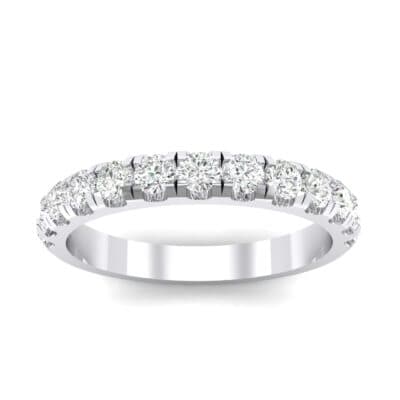 Classic Half Pave Crystal Ring (0.39 CTW) Top Dynamic View
