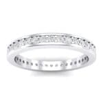 Flat-Sided Pave Crystal Eternity Ring (0.57 CTW) Top Dynamic View