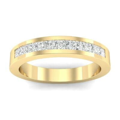 Channel-Set Princess-Cut Diamond Ring (0.6 CTW) Top Dynamic View