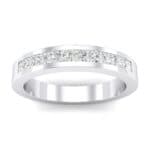 Channel-Set Princess-Cut Crystal Ring (0.6 CTW) Top Dynamic View