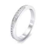 Light Flat-Sided Pave Crystal Eternity Ring (0.42 CTW) Perspective View