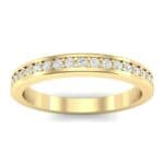 Light Flat-Sided Pave Diamond Eternity Ring (0.42 CTW) Top Dynamic View