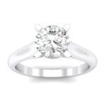 Classic Cathedral Solitaire Crystal Engagement Ring Top Dynamic View
