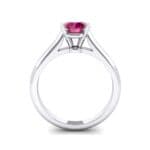 Classic Cathedral Solitaire Ruby Engagement Ring (0.84 CTW) Side View