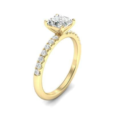 Princess-Cut Diamond Engagement Ring (0.67 CTW) Perspective View