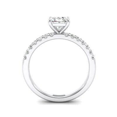 Princess-Cut Crystal Engagement Ring (0.67 CTW) Side View