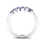 Seven-Stone Constellation Blue Sapphire Ring (0.28 CTW) Side View