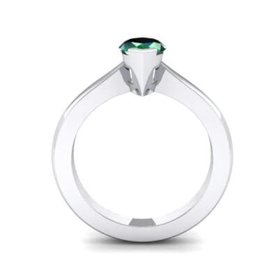 Flat Shank Marquise Solitaire Emerald Engagement Ring (0.75 CTW) Side View