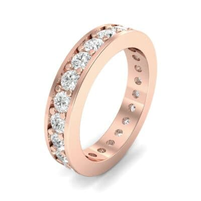 Luxe Flat-Sided Pave Diamond Eternity Ring (1.61 CTW) Perspective View