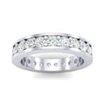 Luxe Flat-Sided Pave Diamond Eternity Ring (1.61 CTW) Top Dynamic View