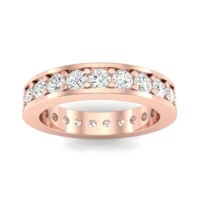 Luxe Flat-Sided Pave Diamond Eternity Ring (1.61 CTW) Top Dynamic View