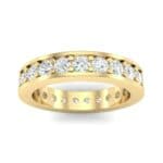 Luxe Flat-Sided Pave Diamond Eternity Ring (1.61 CTW) Top Dynamic View