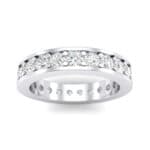 Luxe Flat-Sided Pave Crystal Eternity Ring (1.61 CTW) Top Dynamic View