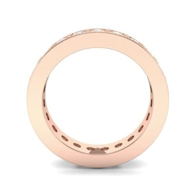 Luxe Flat-Sided Pave Diamond Eternity Ring (1.61 CTW) Side View