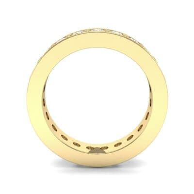 Luxe Flat-Sided Pave Diamond Eternity Ring (1.61 CTW) Side View