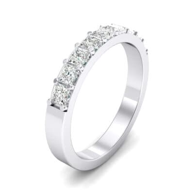Shared-Prong Princess-Cut Crystal Ring (0 CTW) Perspective View