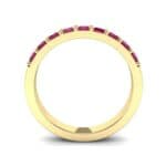 Shared-Prong Princess-Cut Ruby Ring (0.36 CTW) Side View