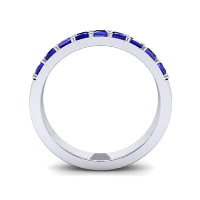Shared-Prong Princess-Cut Blue Sapphire Ring (0.36 CTW) Side View