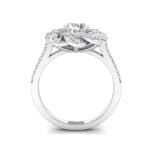 Woven Halo Diamond Engagement Ring (1.28 CTW) Side View