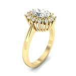 Regal Halo Diamond Engagement Ring (0.94 CTW) Perspective View