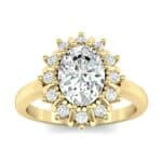 Regal Halo Diamond Engagement Ring (0.94 CTW) Top Dynamic View