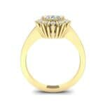 Regal Halo Diamond Engagement Ring (0.94 CTW) Side View