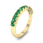 Arielle Prong-Set Emerald Ring (0.44 CTW) Perspective View