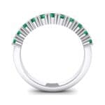 Arielle Prong-Set Emerald Ring (0.44 CTW) Side View