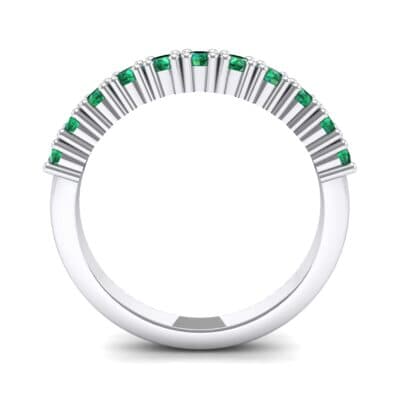 Arielle Prong-Set Emerald Ring (0.44 CTW) Side View